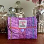 Harris Tweed Purple Tartan Purse 1